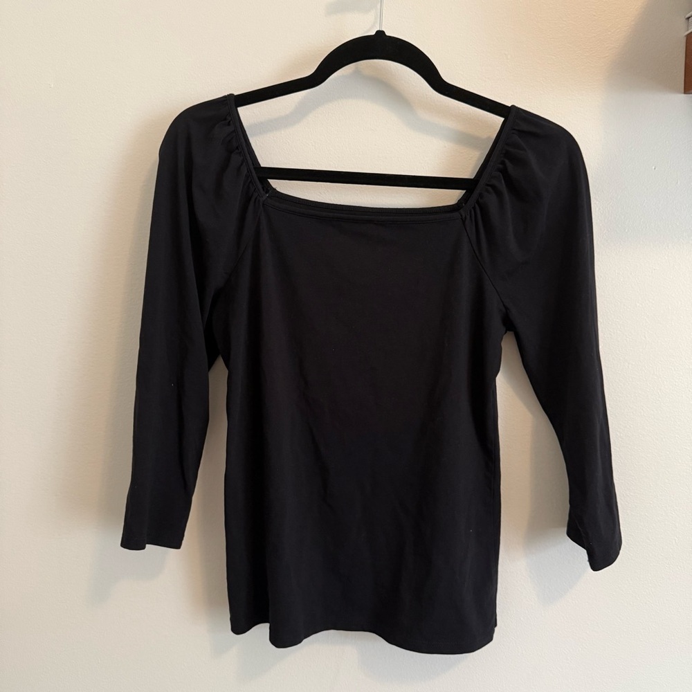 LOFT Squareneck ¾ Sleeve Top